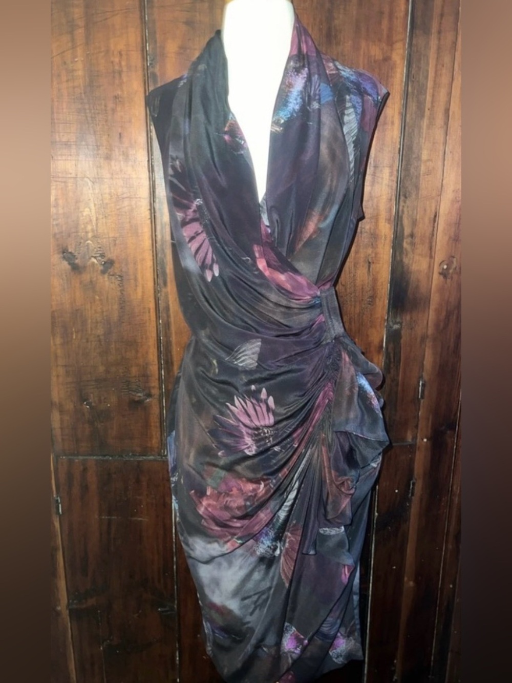 AllSaints Tropic Silk wrap corset Dress
Vintage All Saints US4 - Picture 3 of 11